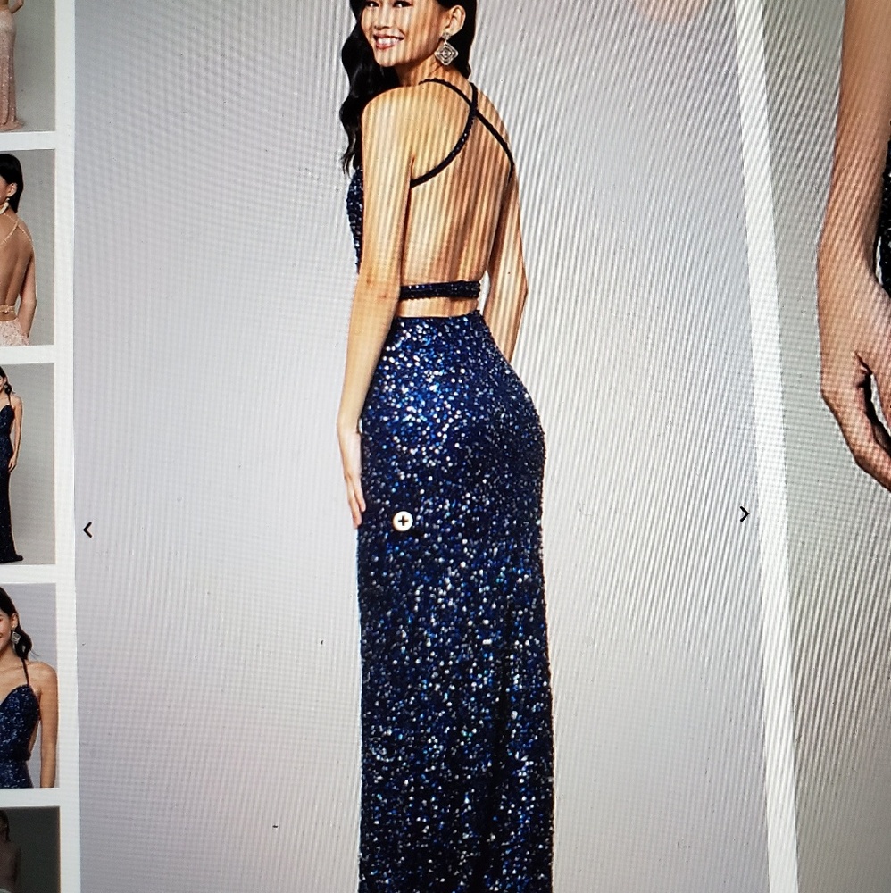 Navy gown